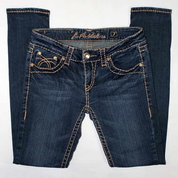 L.A Idol Jeans Size 7 W30/L31 - Picture 2 of 4